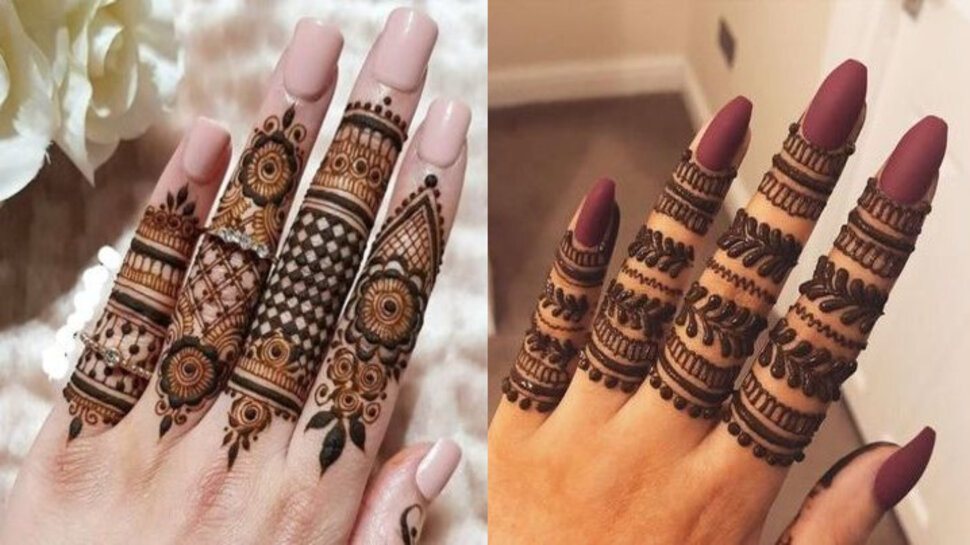 karwa chauth 2022 apply these latest trending beautiful mehndi design on karva chauth | Karwa Chauth Mehndi Design: हाथों पर 5 मिनट में लगाएं ये मेहंदी, करवा चौथ की टॉप डिजाइन जो