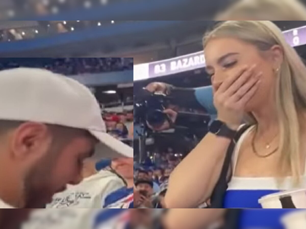 Viral Video: भरे स्टेडियम में गर्लफ्रेंड को प्रपोज करना पड़ा भारी, गालों पर बरसा दिए थप्पड़