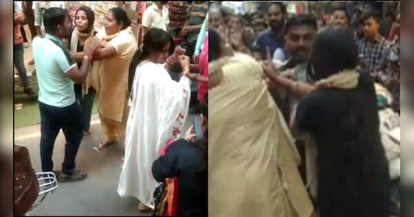 Viral Video Married Man Getting Shopping Girlfriend On Karva Chauth