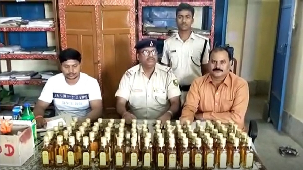 जहानाबाद रेल पुलिस को मिली बड़ी सफलता, भारी मात्रा में ट्रेन के बाथरूम से बरामद की विदेशी शराब 