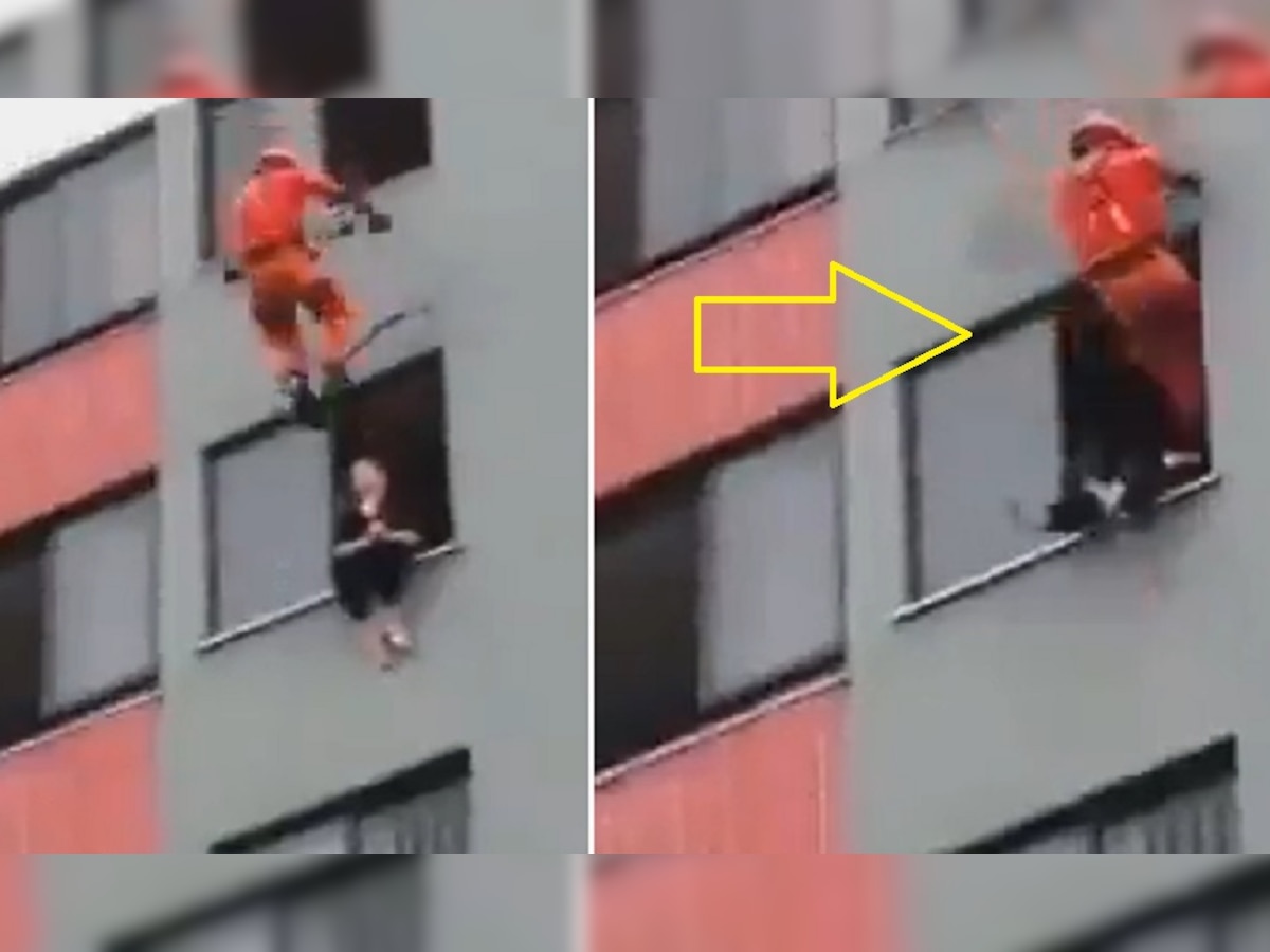 Suicide Attempt: इमारत से कूदकर सुसाइड करने वाली थी महिला, ऊपर से आए शख्स ने ऐसा धक्का मारा कि..