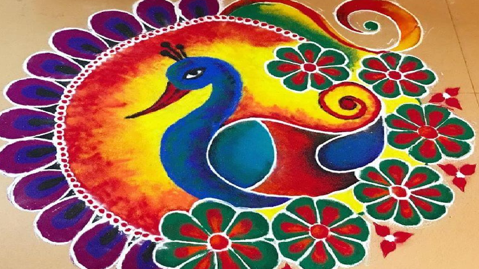 Airplane Rangoli Diwali rangoli best and simple designs rangoli kese bnaye Diwali ...