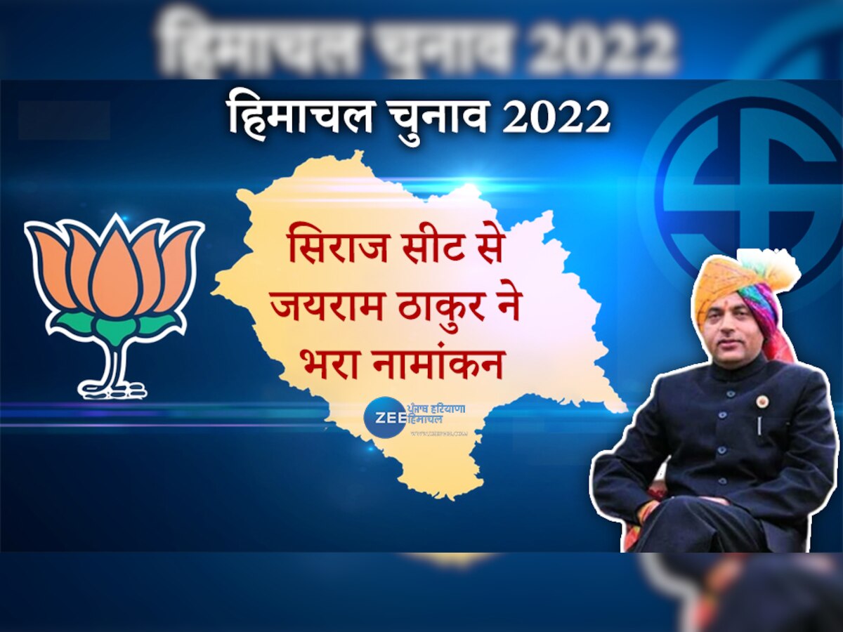 Himachal Election: हिमाचल चुनाव के लिए जयराम ठाकुर ने सिराज सीट से नामांकन किया दाखिल