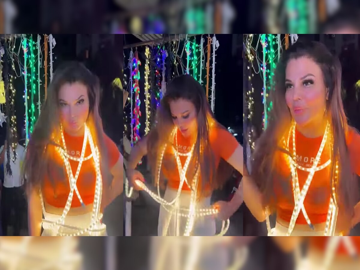 Rakhi Sawant का दिवाली लुक हुआ वायरल, खुद पर बल्ब लपेट कहा- पटाखे से कम नहीं.. 