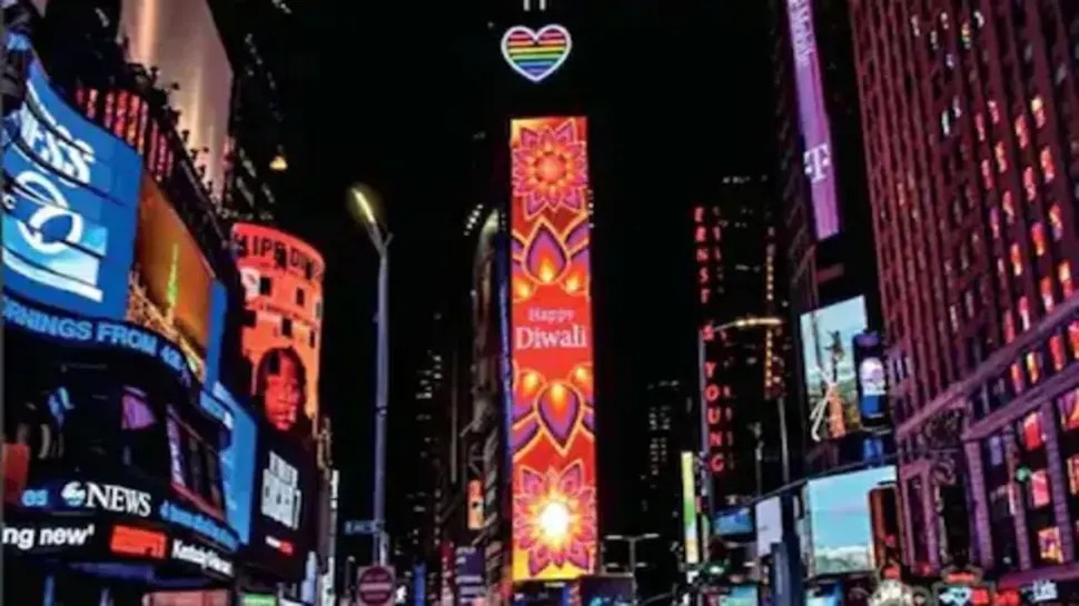 Diwali Festival of Lights celebration started at New York Times Square ...