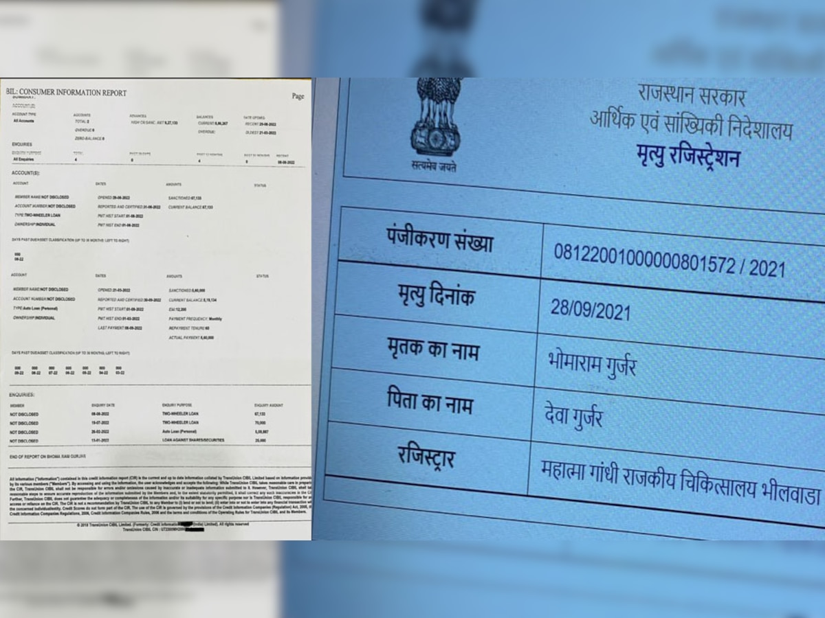 भीलवाड़ाः आसींद में मृतक की मौत के 8 दिन बाद खुलवाया बैंक खाता, पैन कार्ड बनाकर उठाया लाखों का लोन