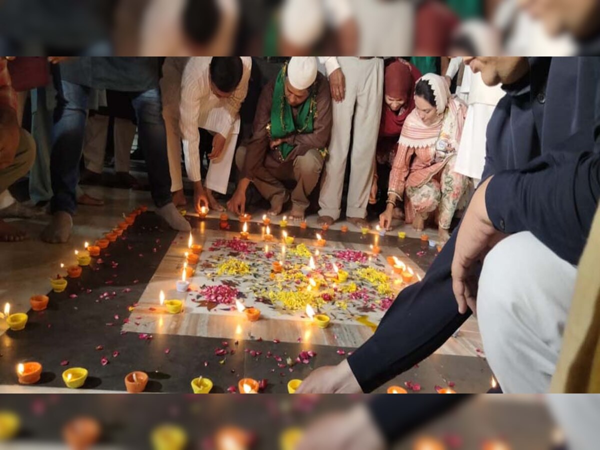 दरगाह में दिवालीः हजरत निजामुद्दीन औलिया के उर्स पर 719 दीये जलाकर दिया मोहब्बत का पैगाम 