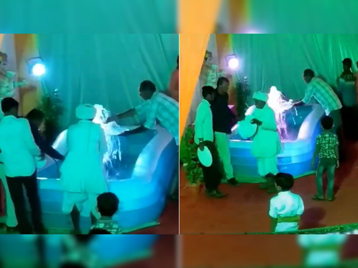 Wedding: शादी में लगे फाउंटेन को देख लोग करने लगे ऐसी हरकत, Video देख नहीं रोक पाएंगे हंसी!