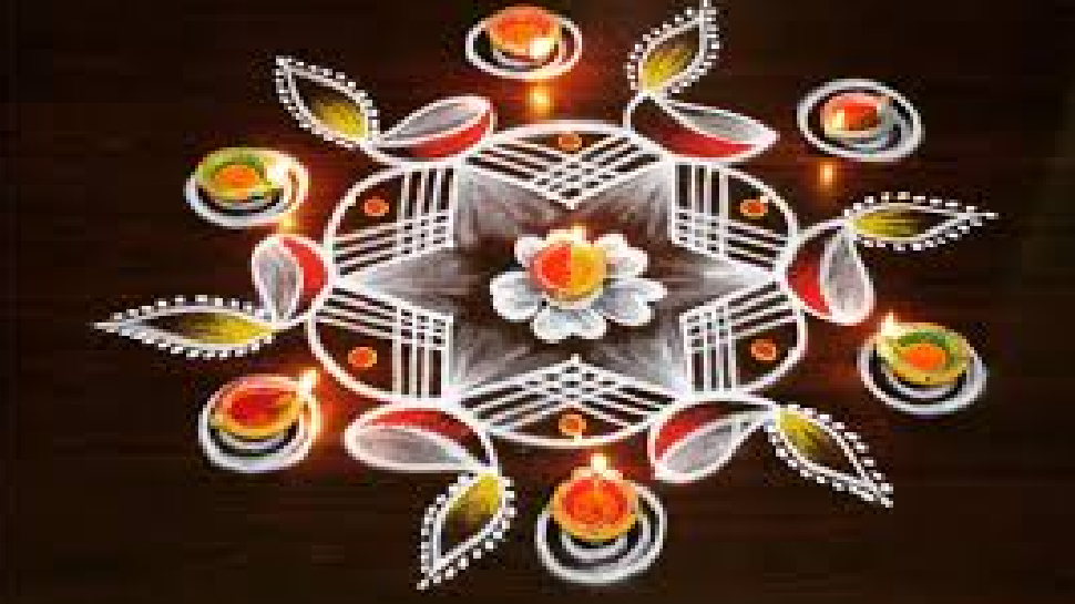 Diwali rangoli new designs Beautiful and Simple pictures rangoli bnane ...