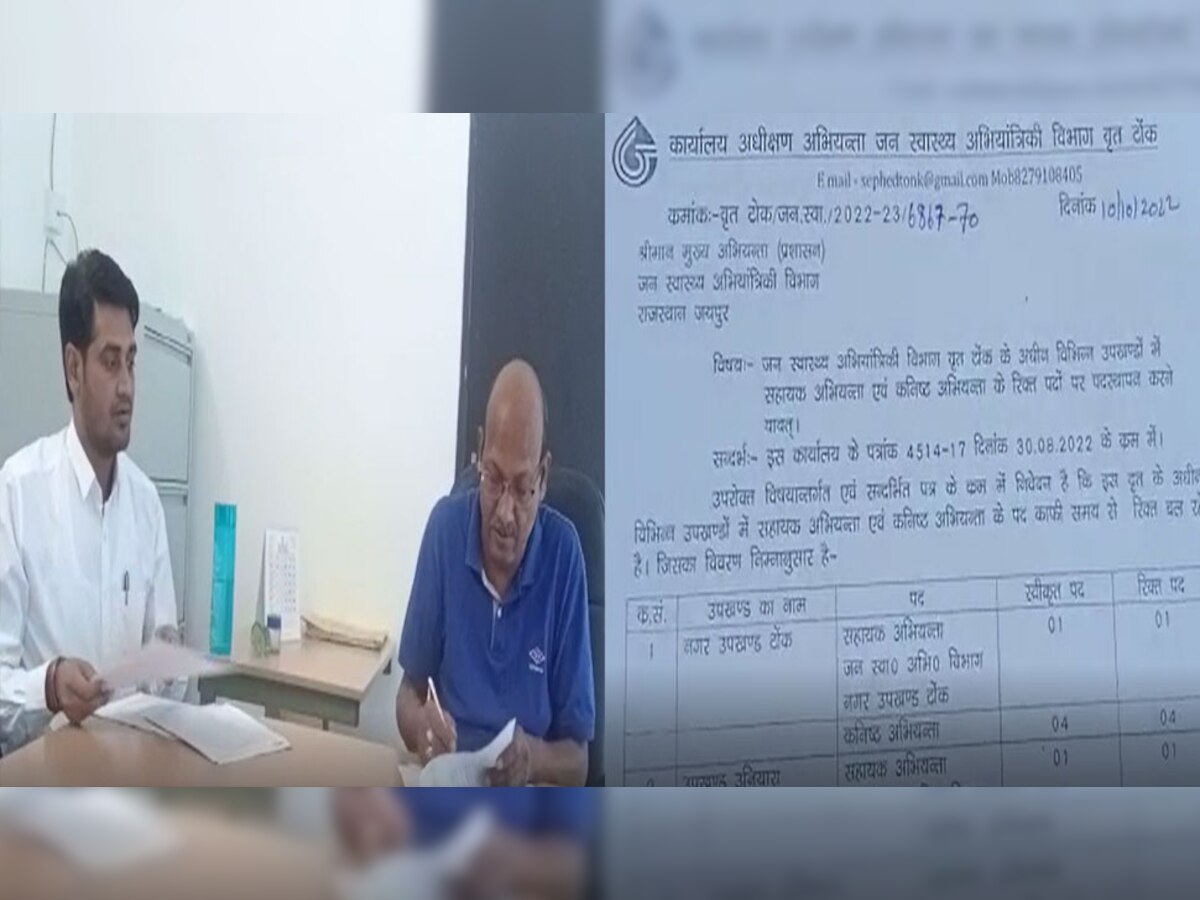 आफ्त में टोंक का जलदाय विभाग, सालों से जूझ रहा कर्मचारियों कि कमी से, इस तरह चल रही व्यवस्था