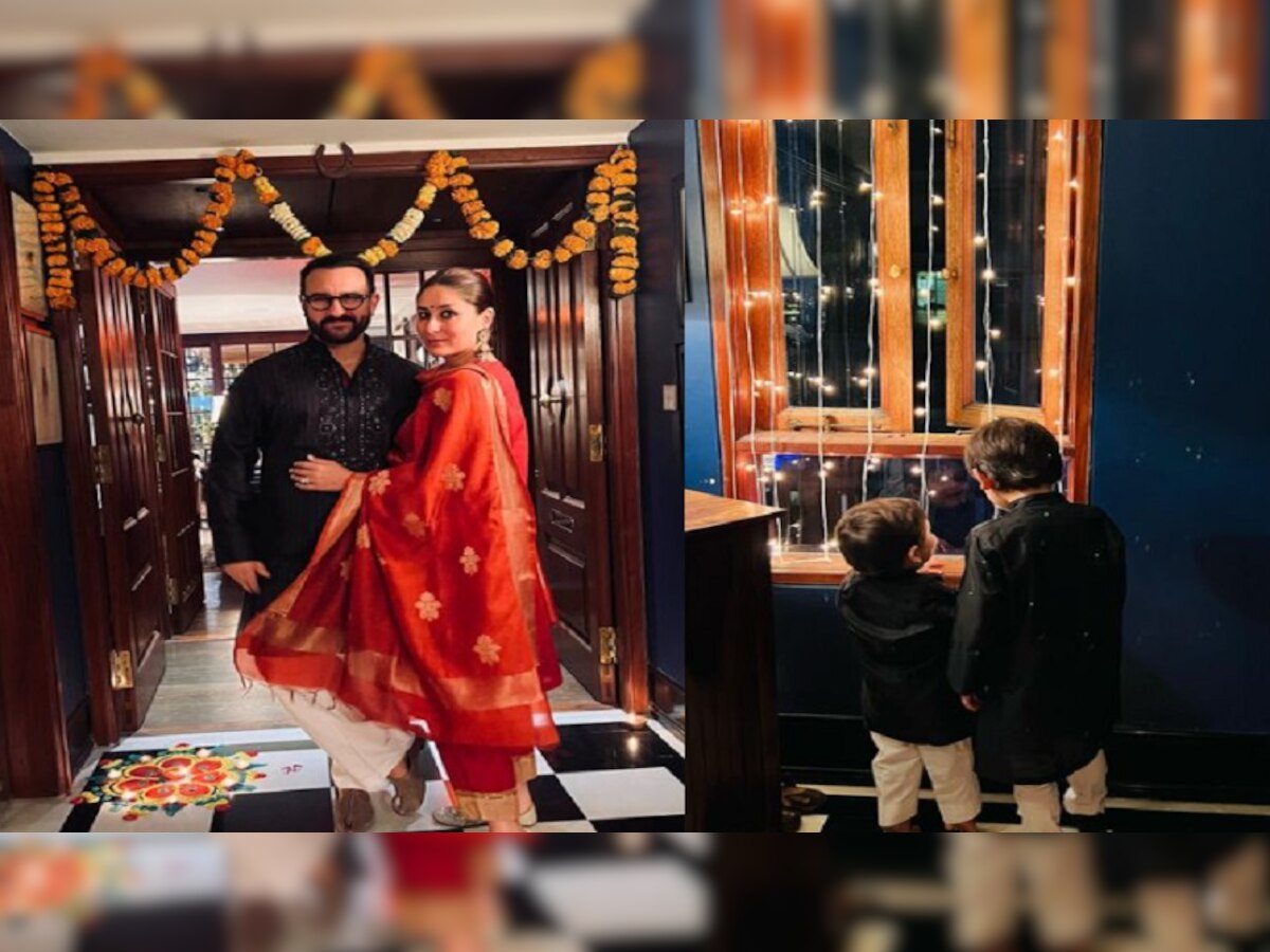 Kareena-Saif Diwali: करीना कपूर ने इस अंदाज में मनाई दिवाली, फर्श पर लेट जेह ने दिए क्यूट पोज, फोटो वायरल 