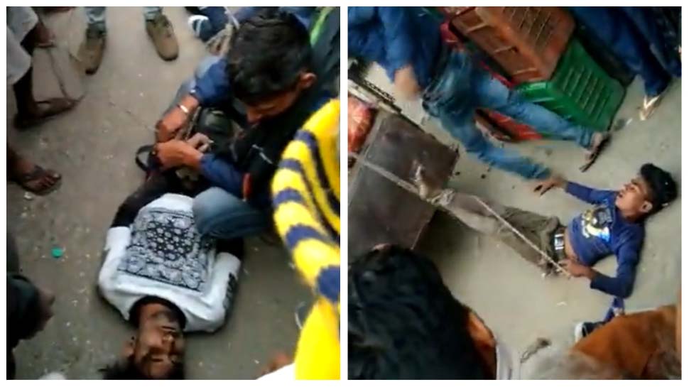 MP Indore: चोरी के इल्ज़ाम में नाबालिग़ लड़कों को गाड़ी से बांधकर घसीटा MP Indore: चोरी के इल्ज़ाम में नाबालिग़ लड़कों को गाड़ी से बांधकर घसीटा