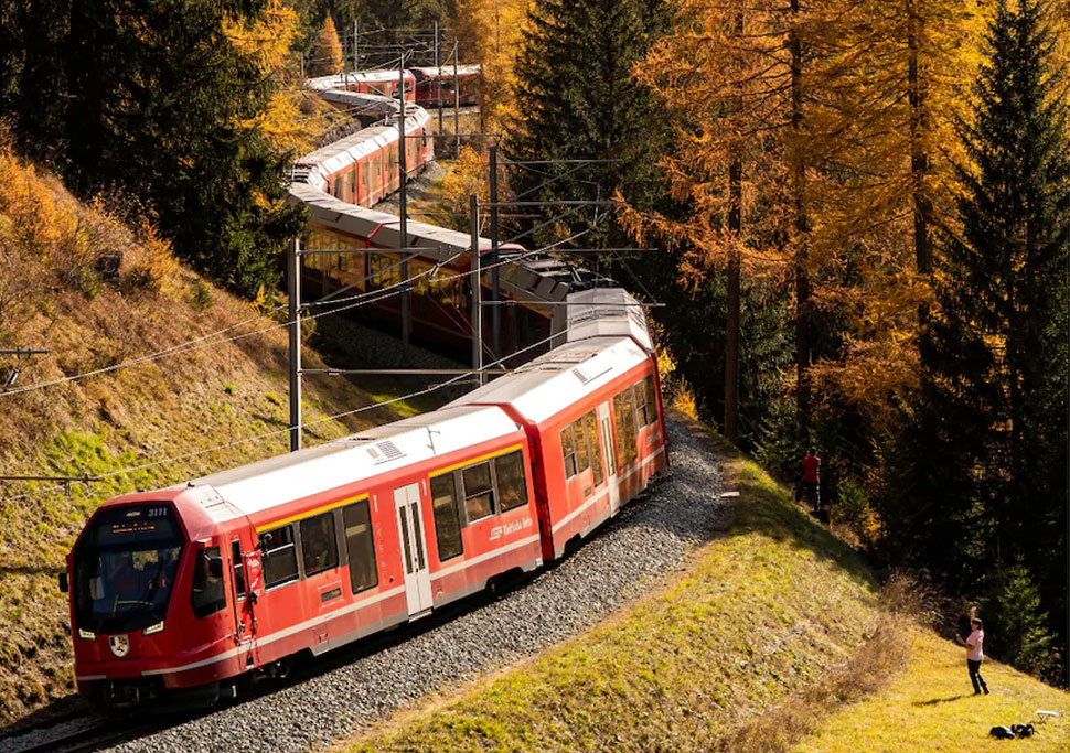 Why Switzerland makes Worlds longest passenger train winds through ...