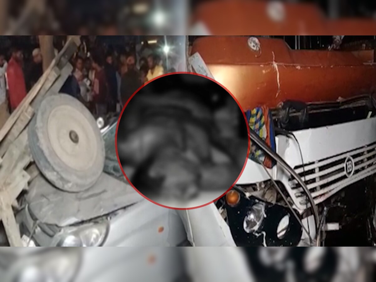 Aligarh: बस ने एक दर्जन से अधिक वाहनों को मारी जोरदार टक्कर, 5 की मौके पर मौत कई घायल