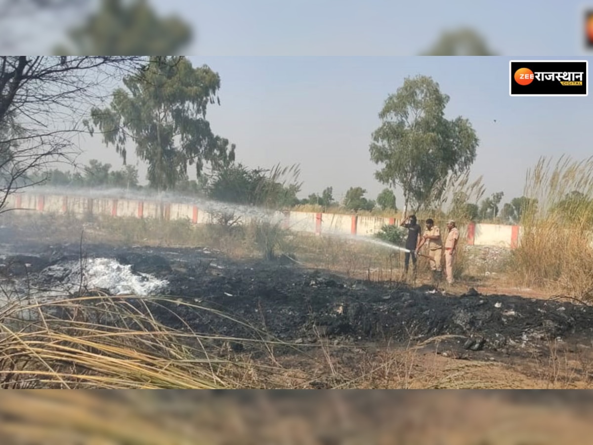 रींगस नदी क्षेत्र में लगी आग, 2 घंटे मशक्कत के बाद दमकल की 5 गाड़ियों ने पाया काबू