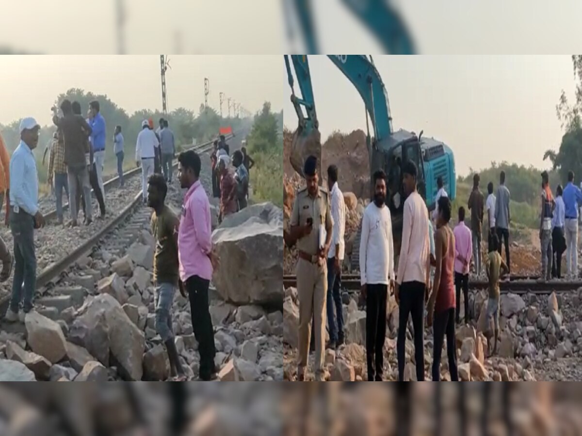छतरपुर में बड़ा रेल हादसा होने से टला, क्रेशर प्लांट में ब्लास्टिंग से रेलवे लाइन ध्वस्त