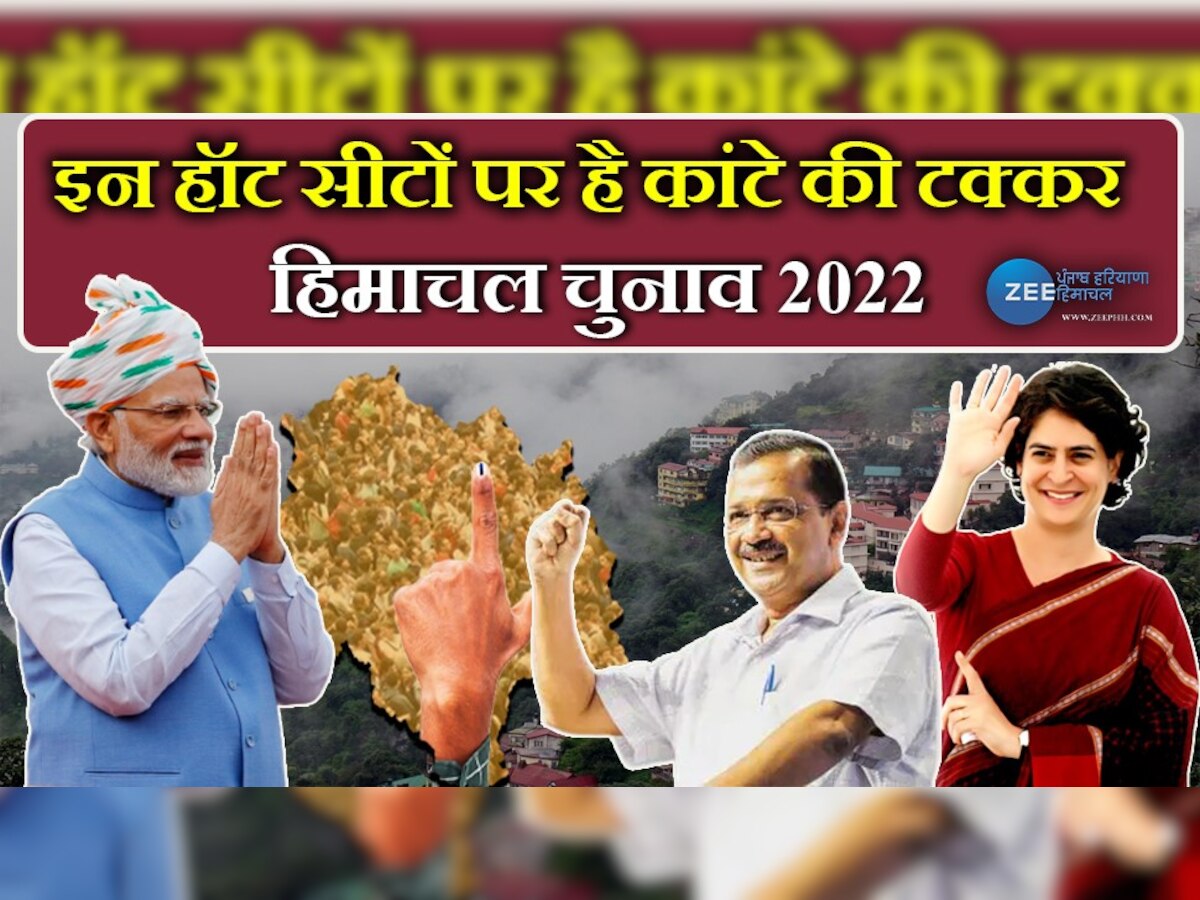 Himachal Election: इन 3 हॉट सीटों पर कड़ा मुकाबला, यही तय करती हैं किसकी बनेगी सरकार! 