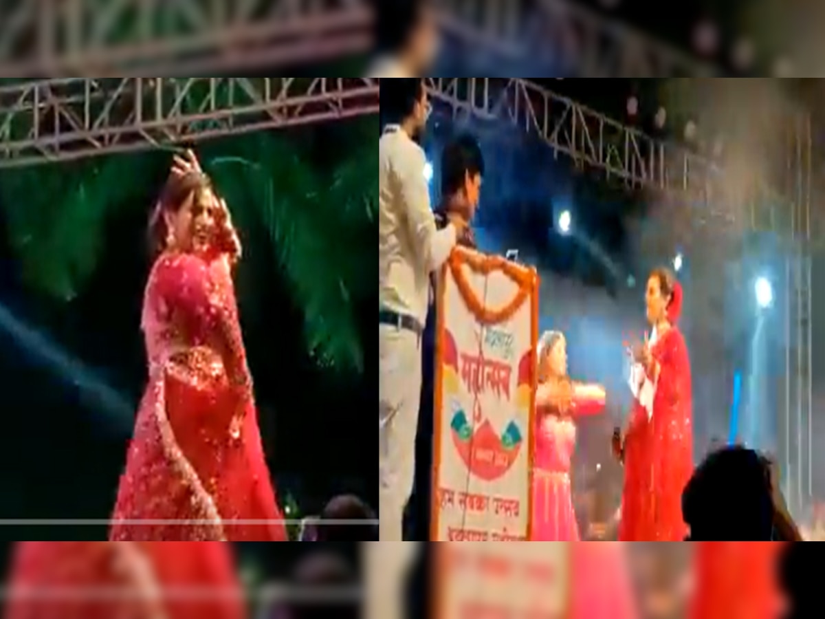 भोजपुरी एक्ट्रेस Akshara Singh के शो में पत्थरबाज़ी, बीच में ही रोकना पड़ा प्रोग्राम; वीडियो
