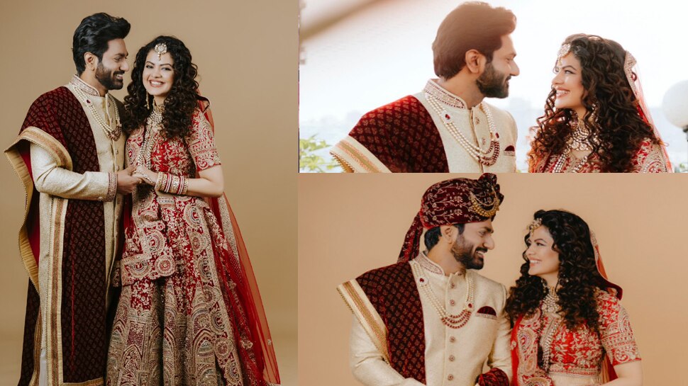 Palak Muchhal Mithoon Sharma S Wedding First Photos Watch Here Palak Muchhal Wedding Pics एक