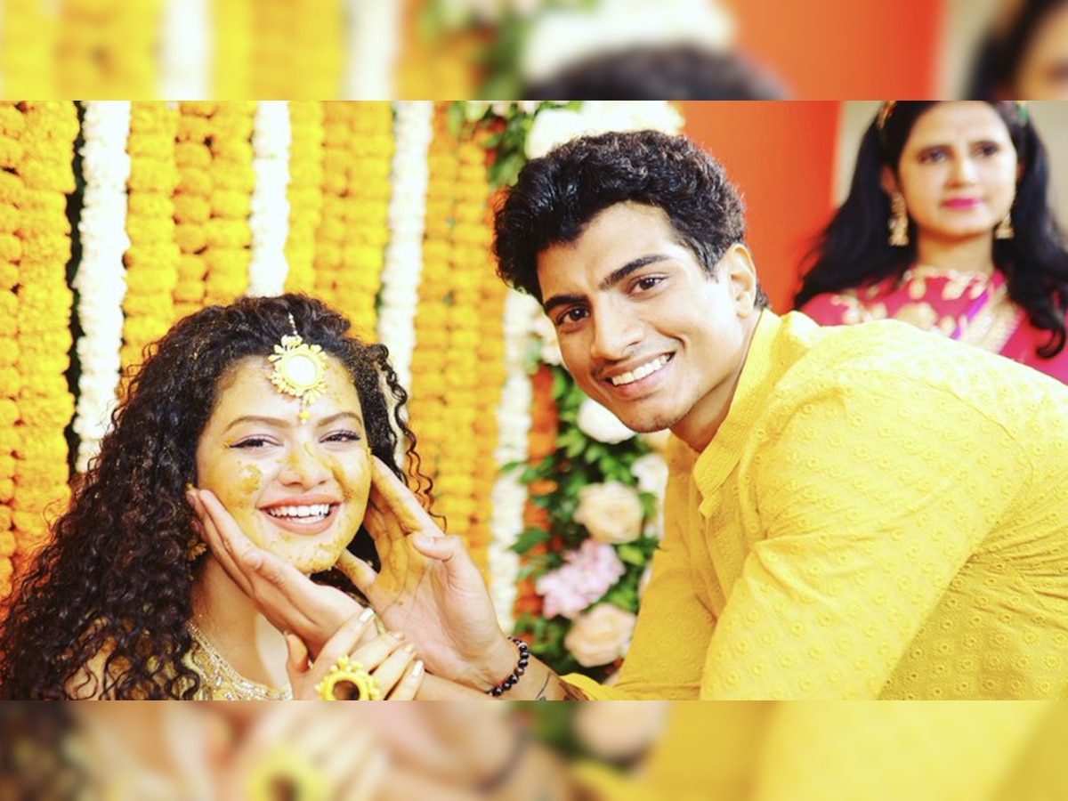 Palak Muchhal Mithoon Sharma s wedding First photos watch here | Palak ...