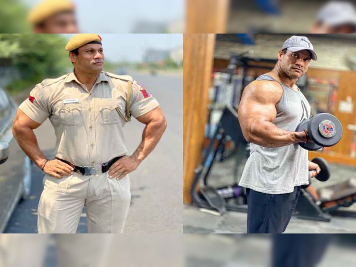 Bodybuilding: बड़े-बड़े बॉडी बिल्डर को टक्कर देते हैं दिल्ली पुलिस के हेड कांस्टेबल नरेंद्र यादव, डाइट में लेते हैं चिकन, अंडा, दूध