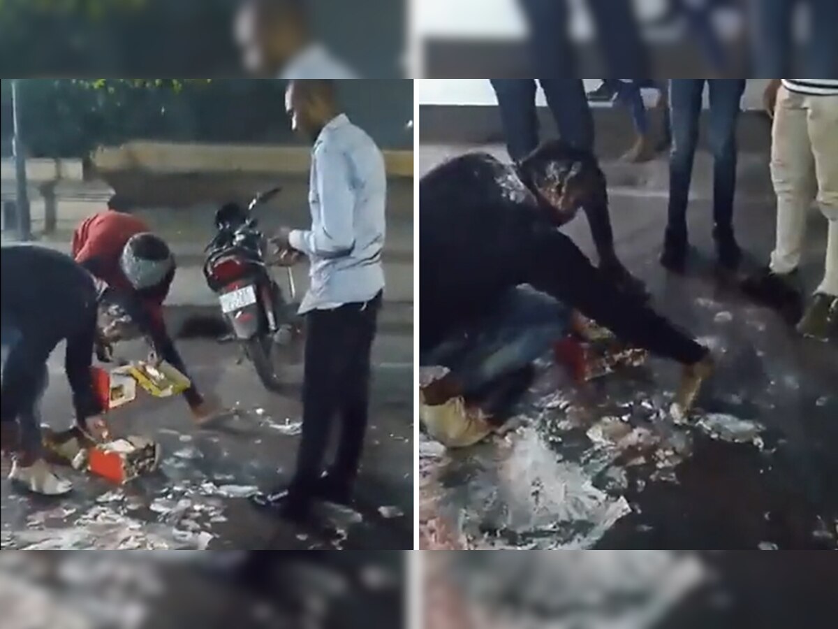 Birthday Boy से पुलिस ने सड़क पर गिरे Cake को करवाया साफ, दोस्तों ने बुरी तरह फंसाया और