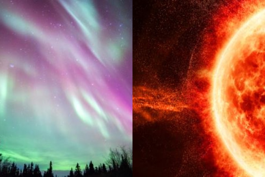 सौर तूफान ने पृथ्वी के चुंबकीय क्षेत्र में किया छेद, गुलाबी प्रकाश से बदला आसमान का रंग