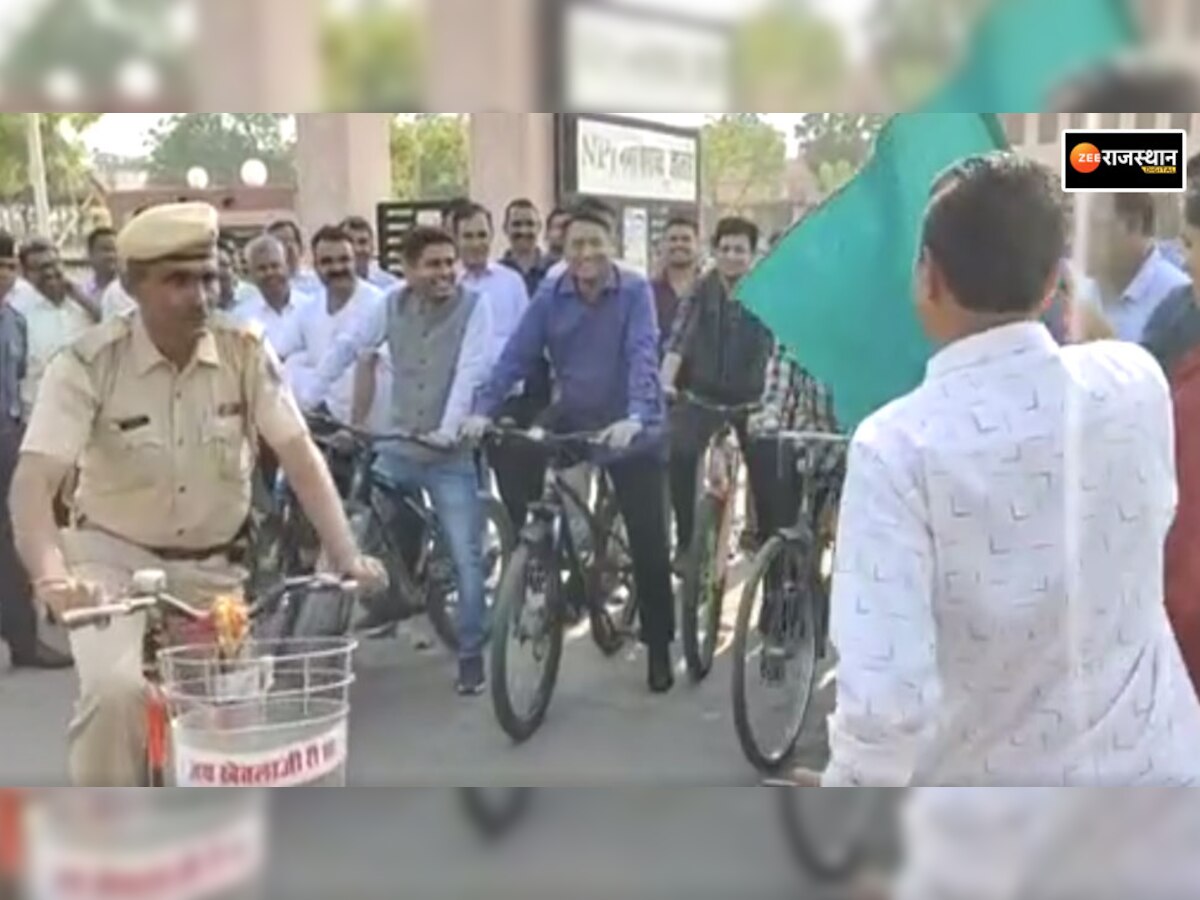 जालोर: नगर परिषद से पंचायत समिति तक निकाली गई साइकिल रैली, मतदाता जागरूकता का दिया गया संदेश