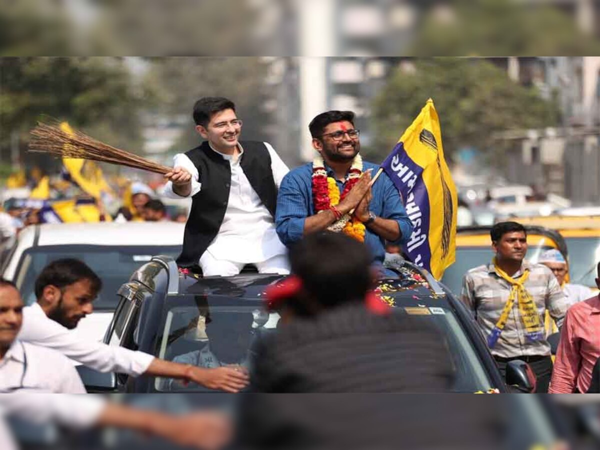 Gujarat Elections: AAP के प्रदेश अध्यक्ष और सचिव ने भरा नामांकन, रोड शो में शामिल हुए राघव चड्डा