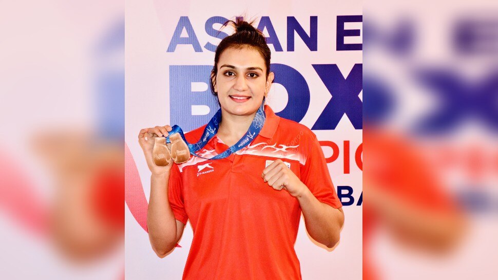 Haryana international boxer sweety boora won gold madel Asian Boxing