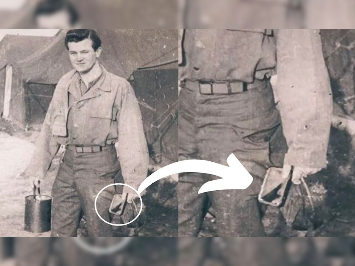 Viral Photo: दूसरे विश्व युद्ध की इस तस्वीर में दिखा आईफोन! सैनिक ने हाथ में क्या पकड़ा है?