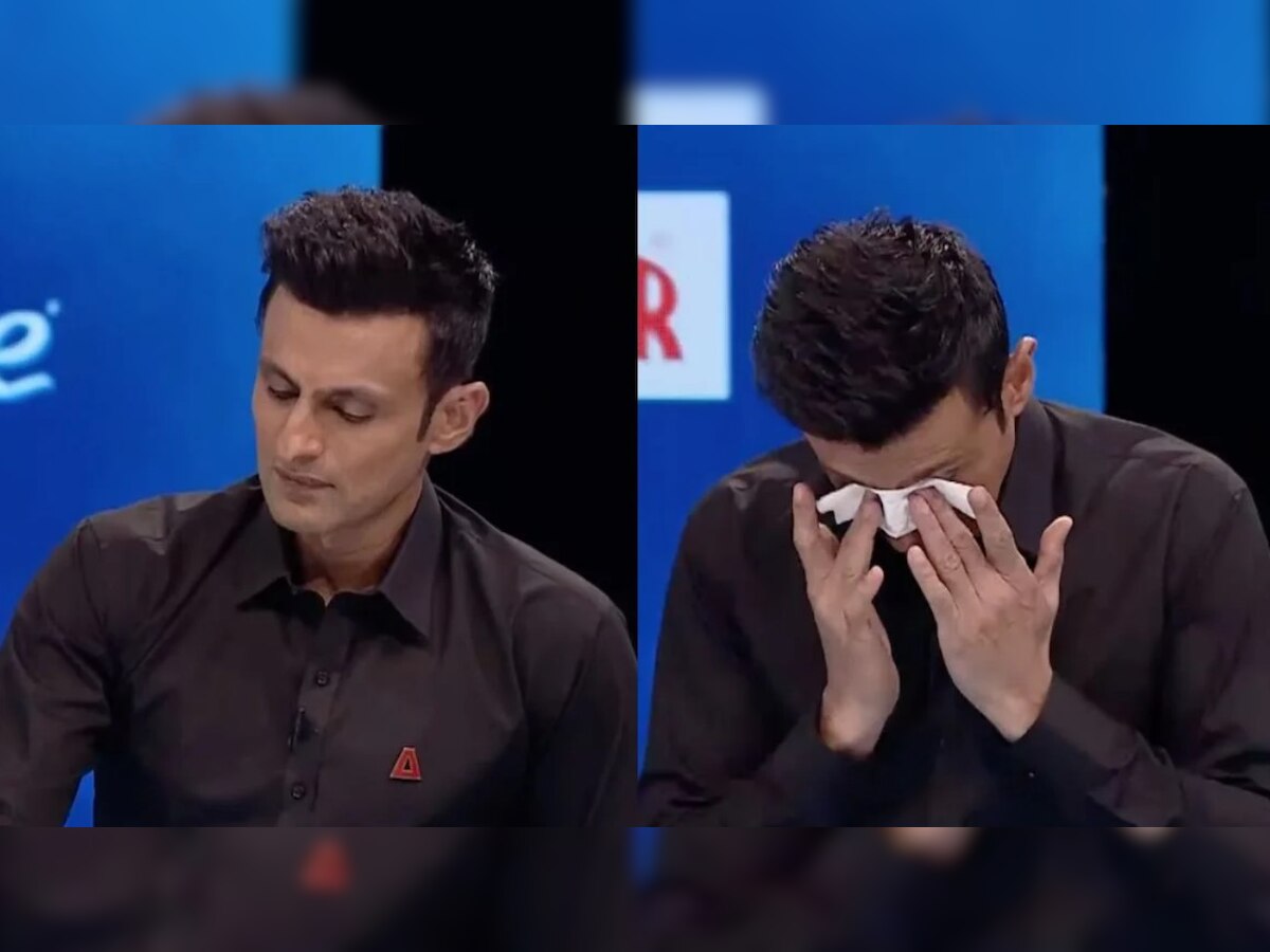 Shoaib Malik: लाइव शो में अचानक रो पड़े PAK क्रिकेटर शोएब मलिक, सामने आई ये चौंकाने वाली वजह; Video 