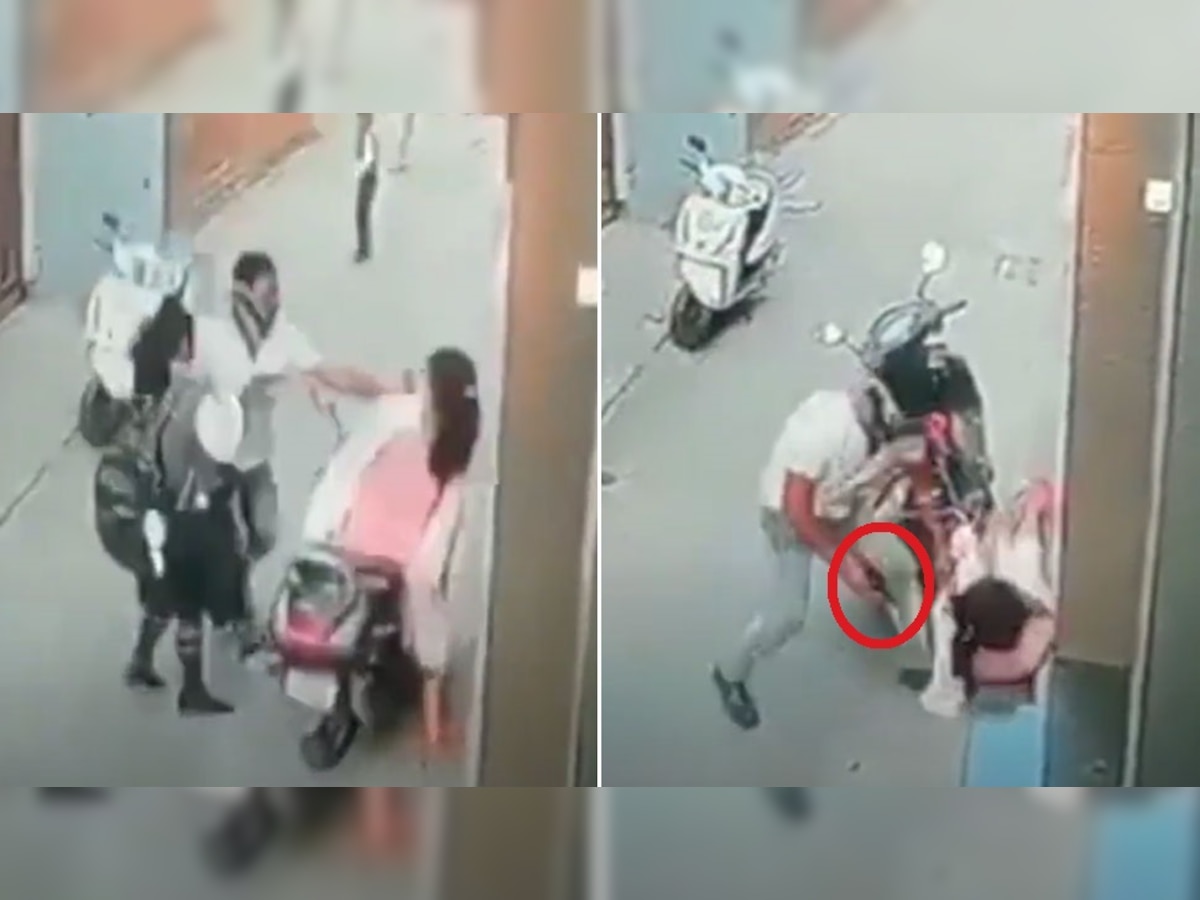 Shocking Video: दिन दहाड़े बंदूक की नोक पर बेखौफ बदमाशों ने लूटी चेन, वायरल Video ने मचाई सनसनी!