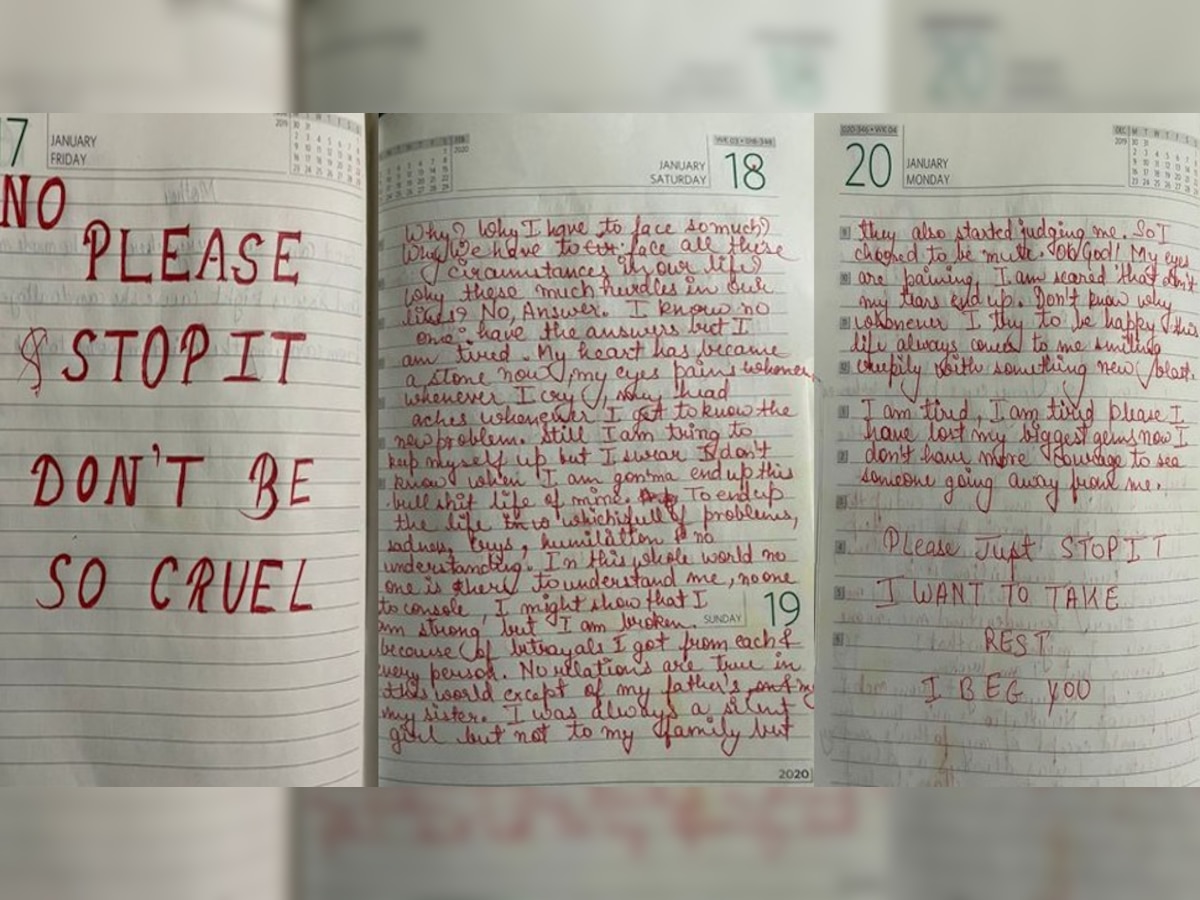 UP News: 'ऐ जिंदगी तूने मुझसे सबकुछ छीन लिया.प्लीज मुझे बख्श दो'...डायरी के चार पन्नो में लिखी आत्महत्या की दास्तान