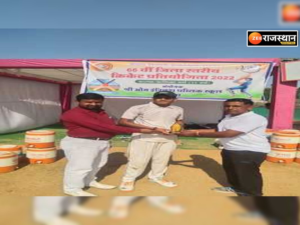 श्रीगंगानगर अनूपगढ़ के जतिन जोशी का राज्य स्तरीय क्रिकेट प्रतियोगिता में चयन