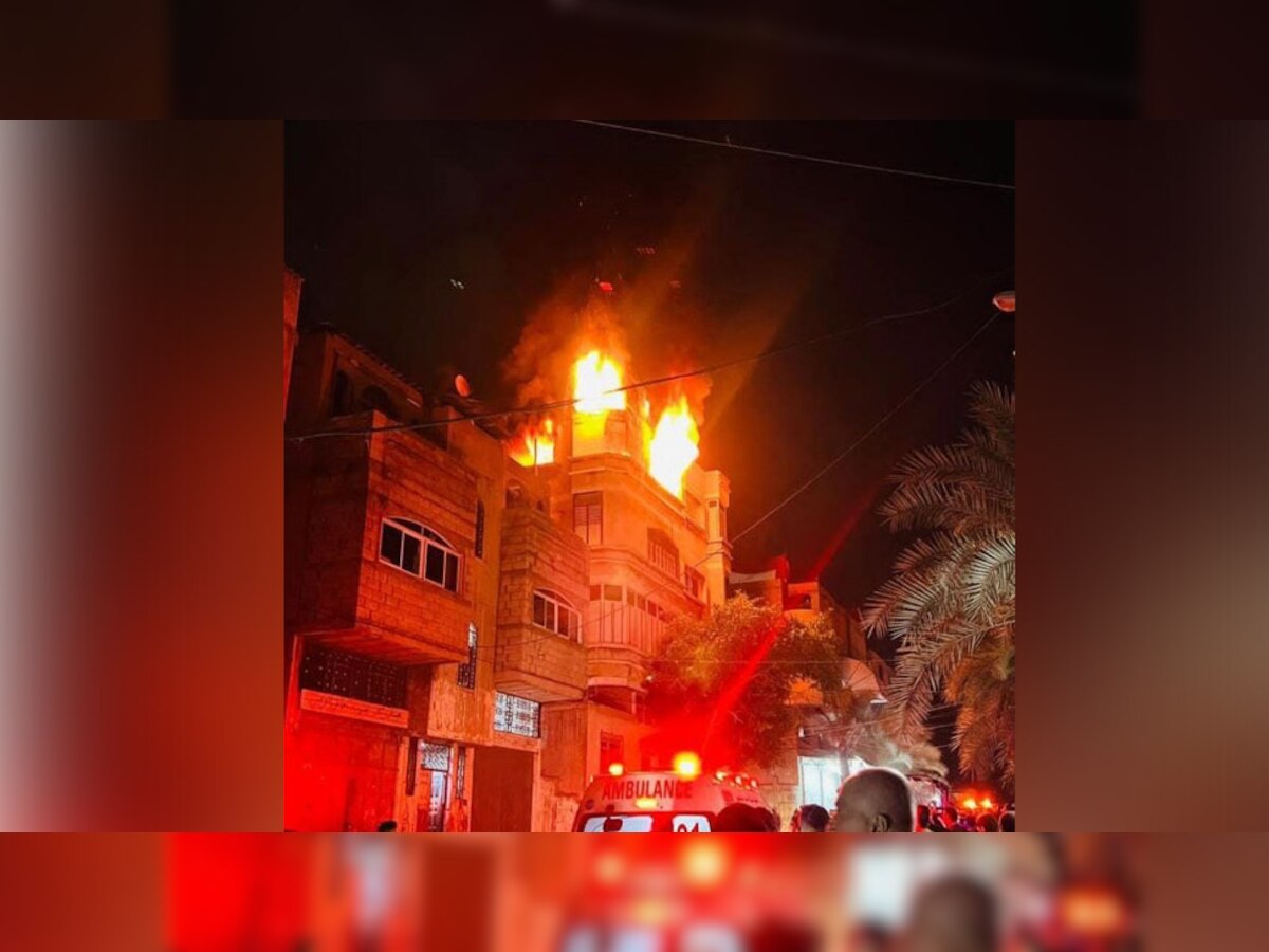 फिलिस्तीन के शहर गाजा में लगी भयानक आग, 7 बच्चों समेत 21 लोगों की मौत, जश्न में डूबा था परिवार