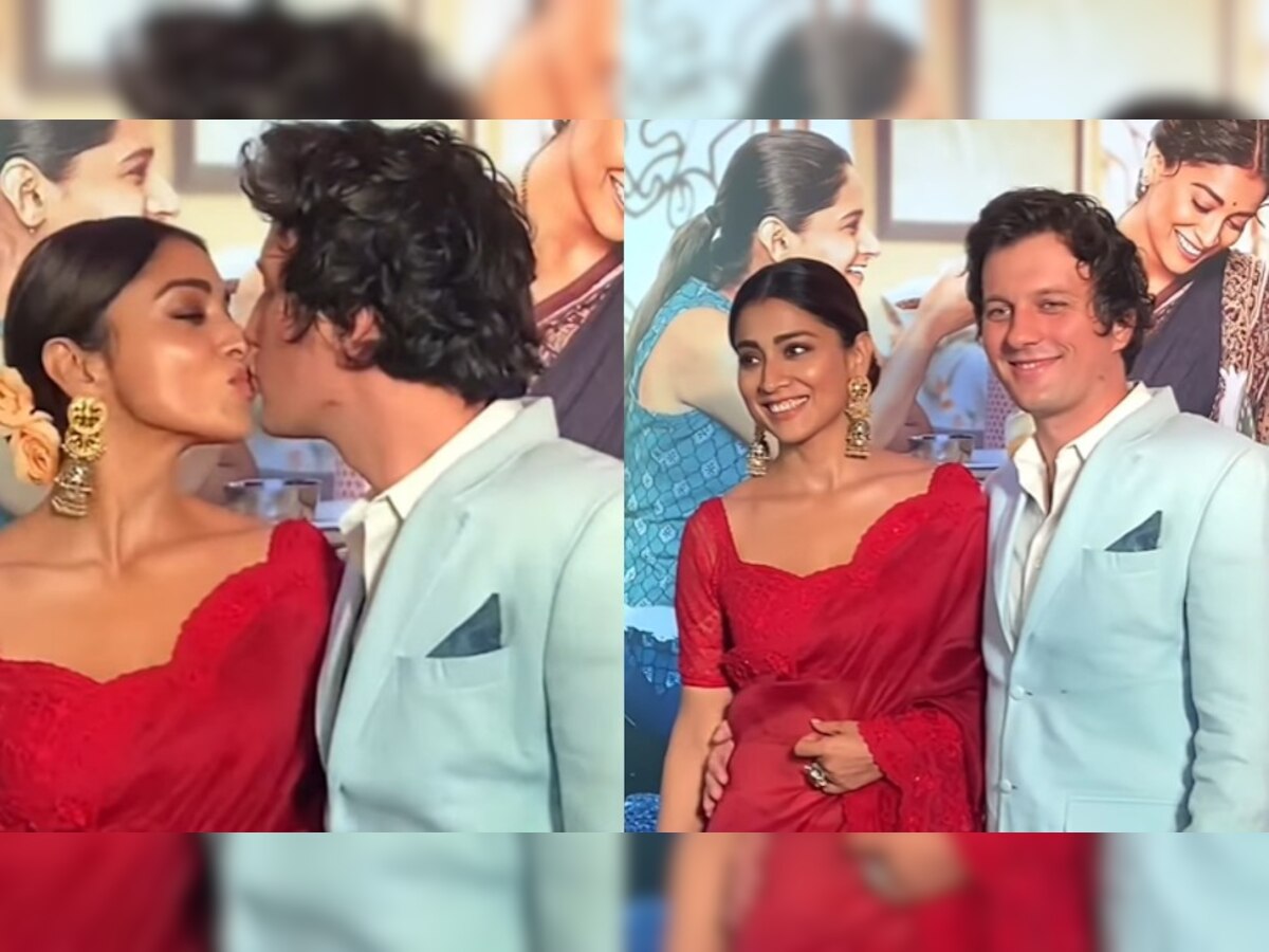 Drishyam 2 की स्क्रीनिंग पर एक दूसरे को Kiss करते हुए नजर आए ये कपल, वीडियो वायरल