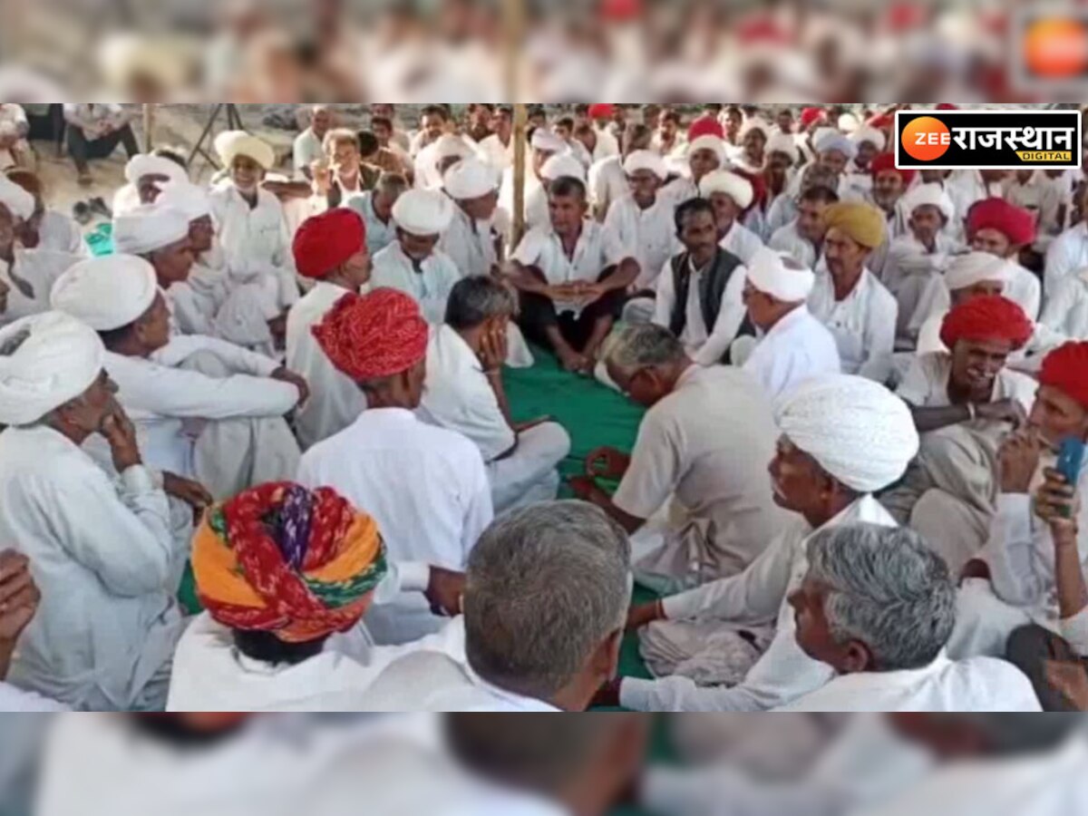 Barmer: किसानों को रबी की फसल के लिए नहीं मिल रहा नर्मदा का पानी, शुरू किया महापड़ाव