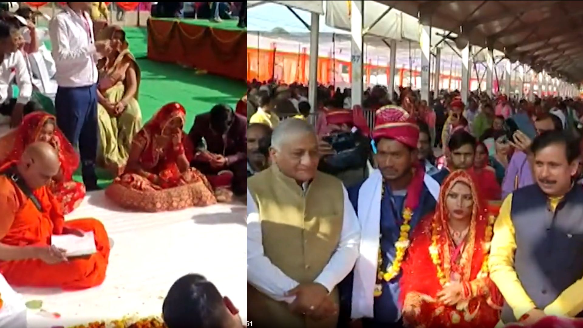 Ghaziabad: विवाह के बंधन में बंधे 3003 जोड़े, एक ही पंडाल में हुई हिंदू, मुस्लिम, सिख और बौद्ध जोड़ों की शादी