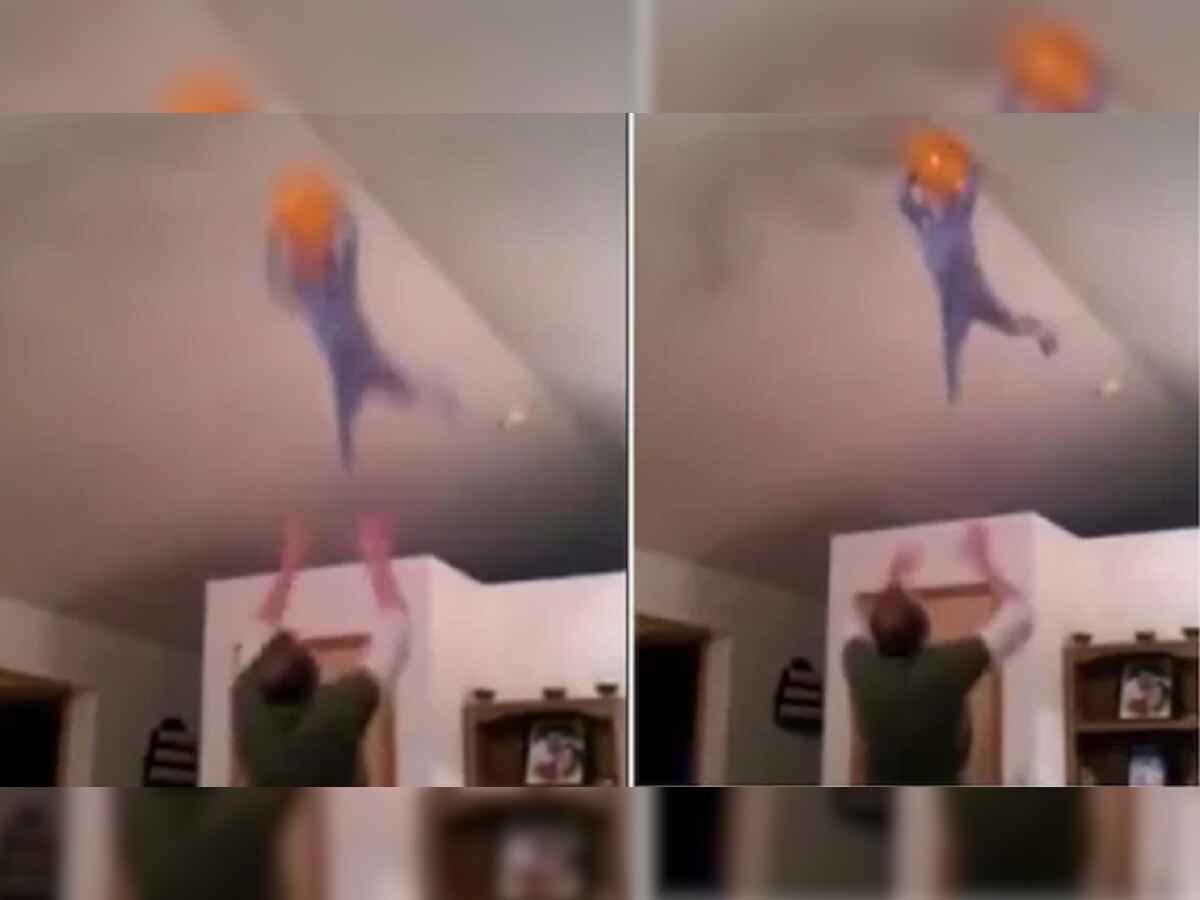 Viral Video: पिता ने बेटे को गुब्बारा पकड़ने के लिए ऐसी जगह उछाला, वीडियो देखकर भड़के लोग