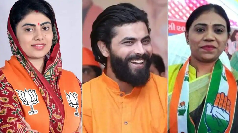 Gujarat Assembly Election 2022: गुजरात चुनाव से क्रिकेटर रविंद्र जडेजा के घर में सियासी जंग, पत्नी रिवाबा के खिलाफ बहन नयनाबा बनीं चुनौती