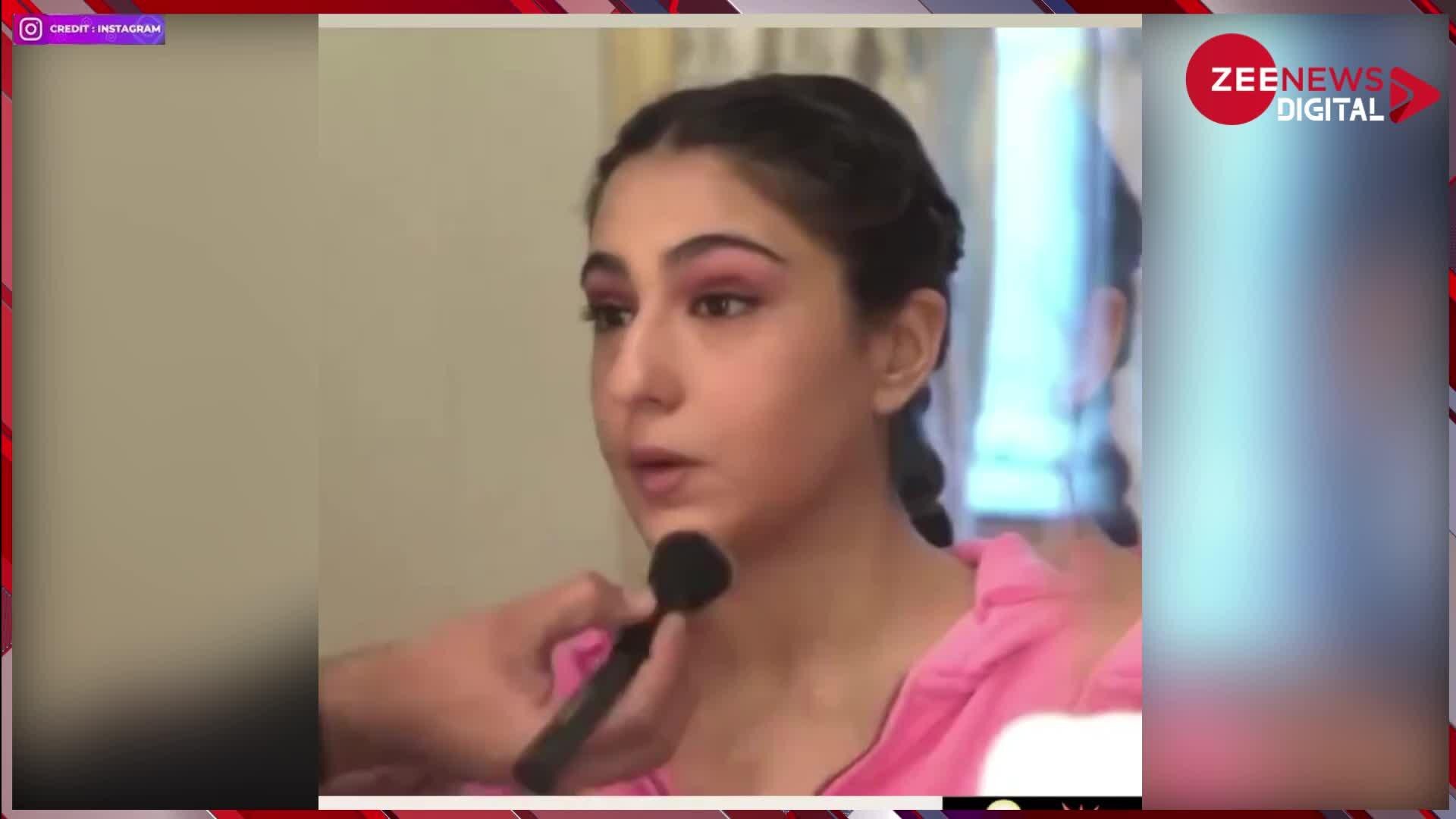 Sara Ali Khan Bulb exploded on face while getting makeup done scary ...