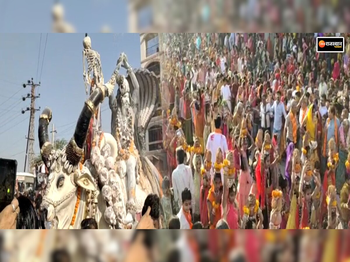 जालोर में निकाली गई भव्य शोभायात्रा, वैदिक मंत्रोच्चार से हुआ महारुद्र यज्ञ