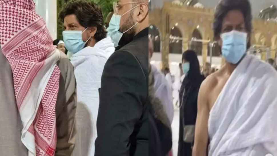 Shahrukh Khan in Mecca: उमराह करने मक्का पहुंचे शाहरुख खान, सोशल मीडिया पर तस्वीर वायरल