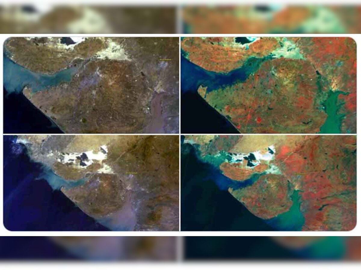 Gujarat From Space: अंतरिक्ष से ऐसा दिखता है गुजरात, प्रधानमंत्री ने शेयर की सैटेलाइट से ली गई तस्वीरें, कही ये बात 