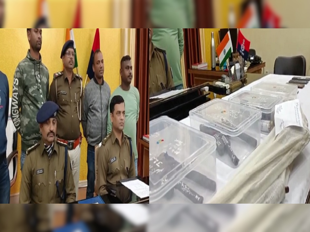 मुंगेर पुलिस को मिली बड़ी सफलता, हथियार के साथ चार अपराधी गिरफ्तार