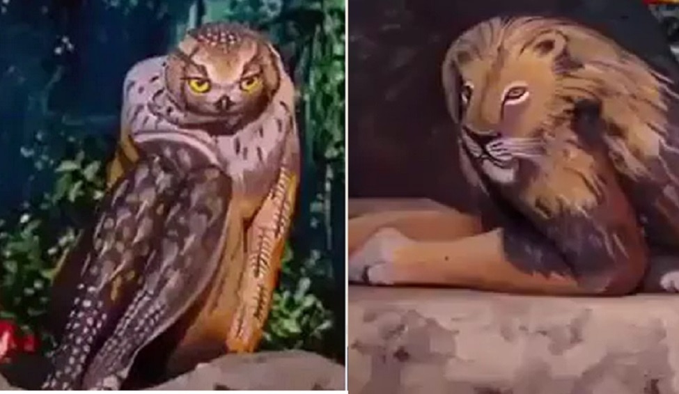 Viral: कभी उल्लू जैसा तो कभी शेर जैसा, वीडियो देखकर लोग पूछ पड़े कि ये जानवर है या इंसान?