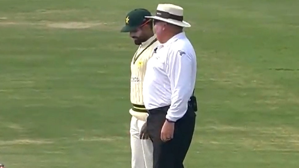 Babar Azam Meme With Umpire Marais Erasmus Photo Shown By Commentator ...