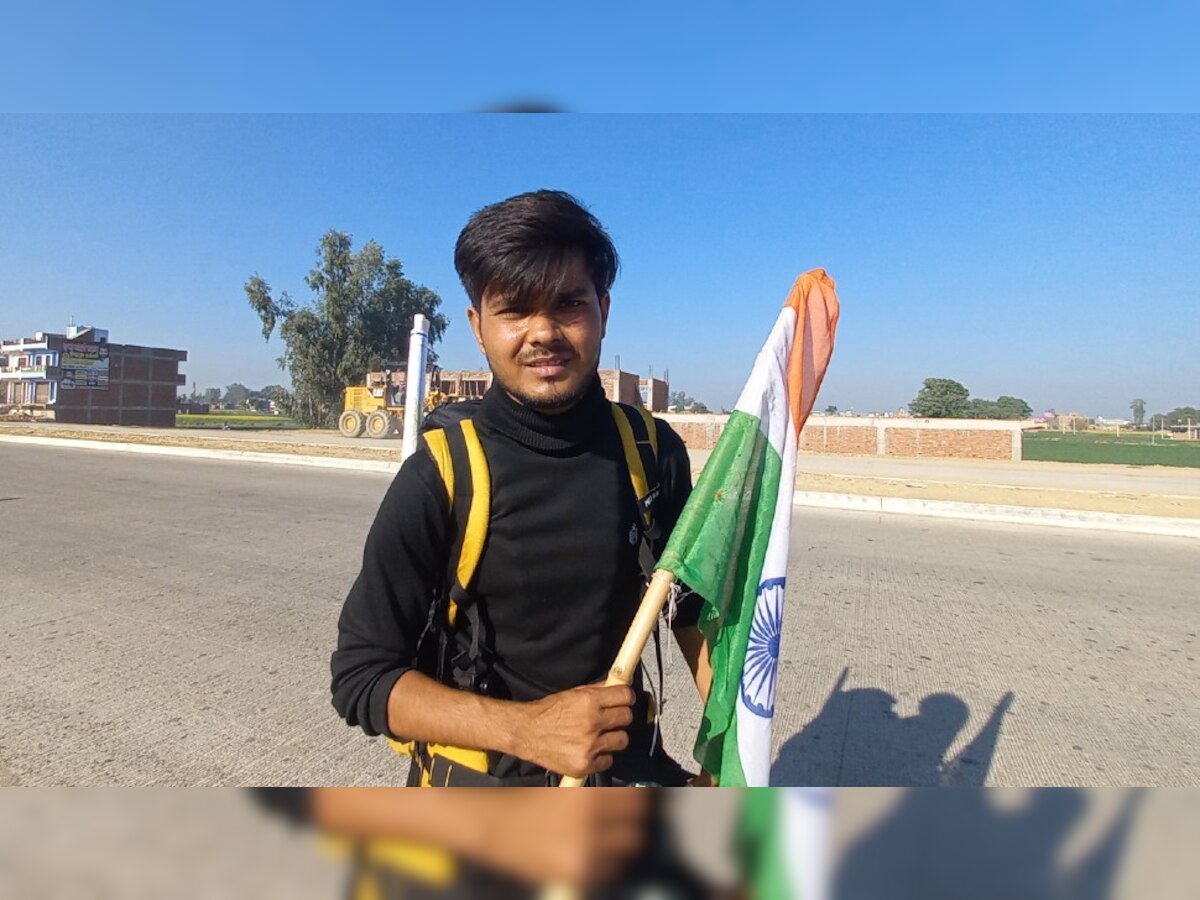 Sultanpur:हर किमी में एक पेड़ लगाने का संकल्प, सुल्तानपुर के युवा ने साइकिलिंग से दिया संदेश