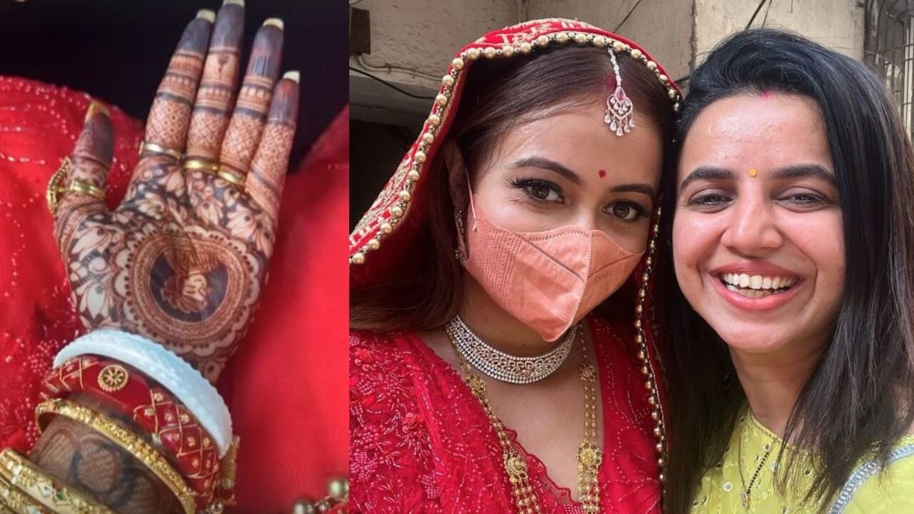 Devoleena Bhattacharjee Wedding: आखिर किसकी दुल्हन बनीं &#039;गोपी बहू&#039;, देवोलीना की फोटोज बढ़ा रही कंफ्यूजन